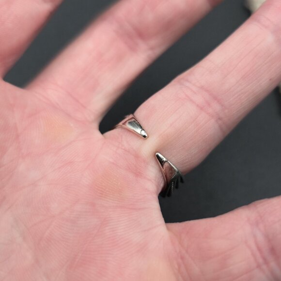 Size 7 Sterling Silver Forever Word Open Band Ring A6513 - Picture 4 of 8